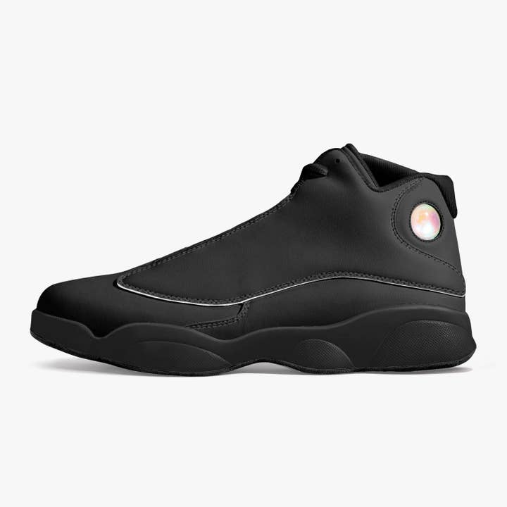 Dream Forge - Wholesale Lifestyle Sneakers - Unisex - Dream Forge Black Sole High-Top Leather Basketball Sneakers