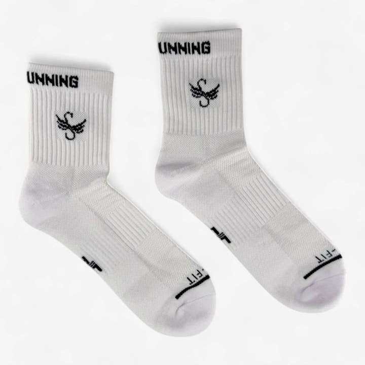 White Women’s Socks (Pack of 2) for wholesale by Swift Running