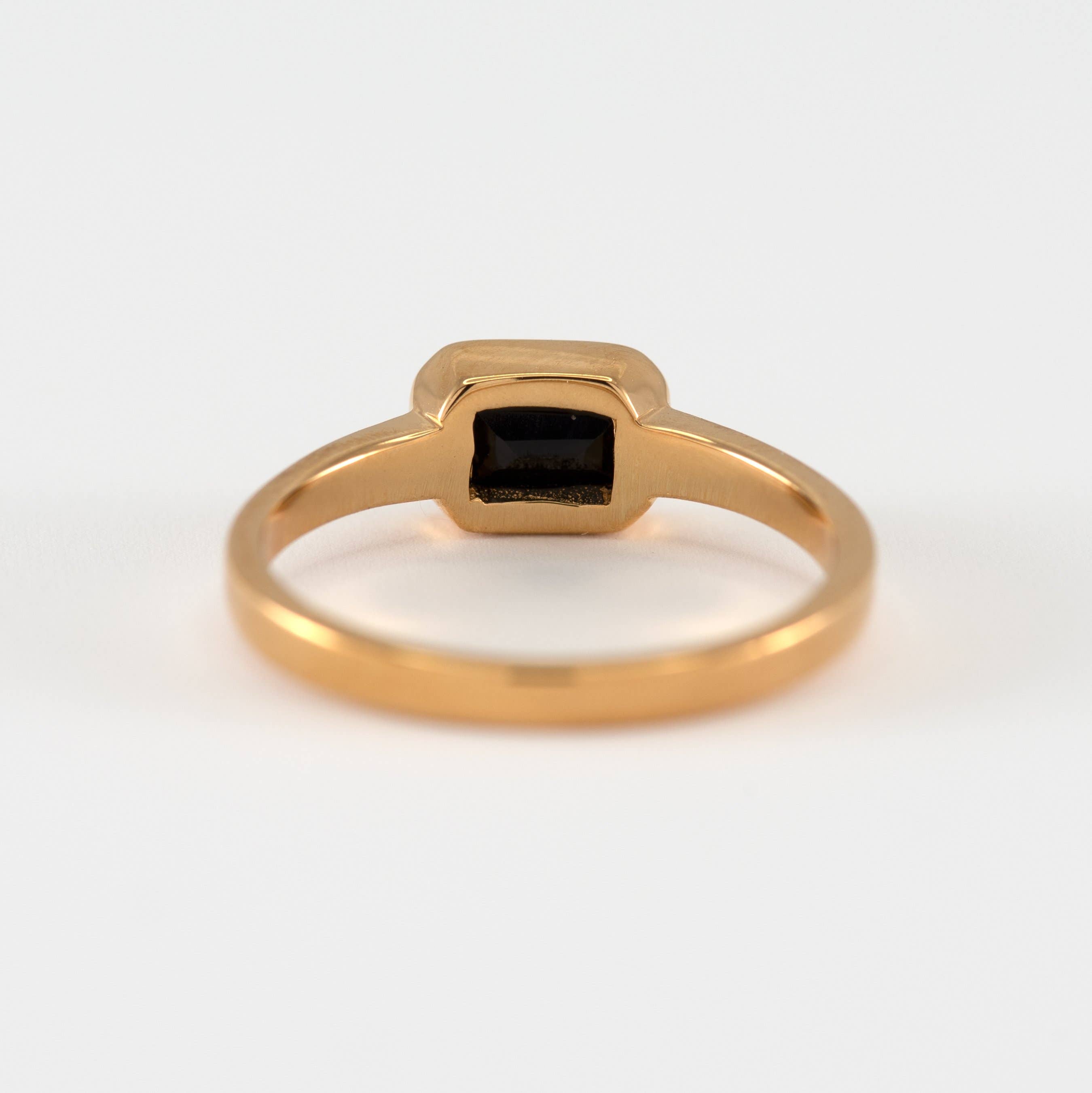 Minette – Anel de pedra única/solitário por atacado – Banda Adira Onyx1