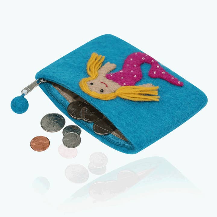 BNB Crafts Inc. - Wholesale Coin Purse - Kids - Mermaid Design Coin Purse2