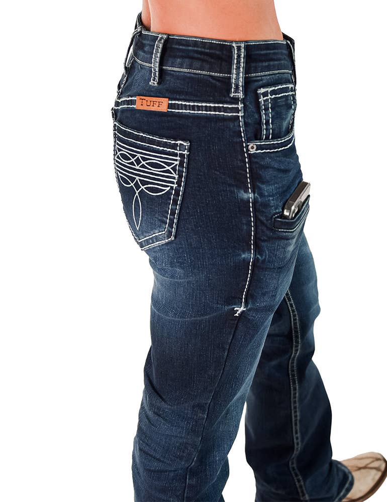 Cowgirl Tuff Co. / B. Tuff Jeans - Wholesale Jeans - Women's - Boot Stitch White1