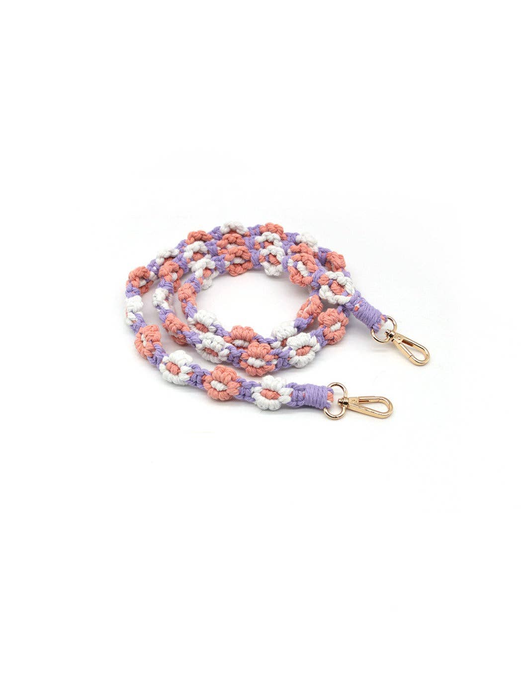 Funkyrel® Atzbranding Limited – Fita porta-chaves – Mulher por atacado – Koco - Fita de Telefone e Porta-chaves de Margarida em Croché0