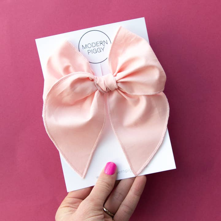 Modern Piggy - Venta al por mayor Lazo para el pelo - Niños - Rosa caramelo | Party Bow