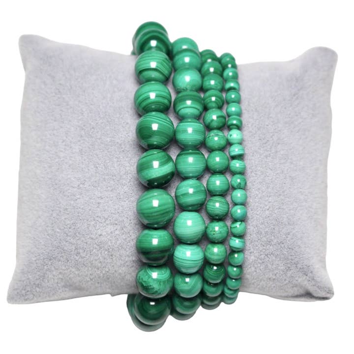 Foliesbijoux - Wholesale Beaded Bracelet - AA+ Malachite bracelet1