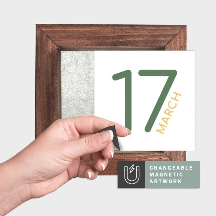 Insert de Décor Magnétique Saisonnier pour Panneau Interchangeable (Mini) : 17 mars | Saint-Patrick / Printemps | Panneau Magnétique Vendu Séparément pour la vente par Simpler Seasons Decor