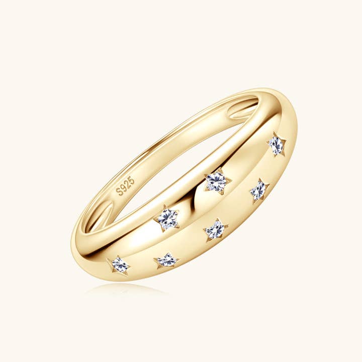 Revelari - Wholesale Multi-Stone Ring - Classic Band Ring with CZ Accents