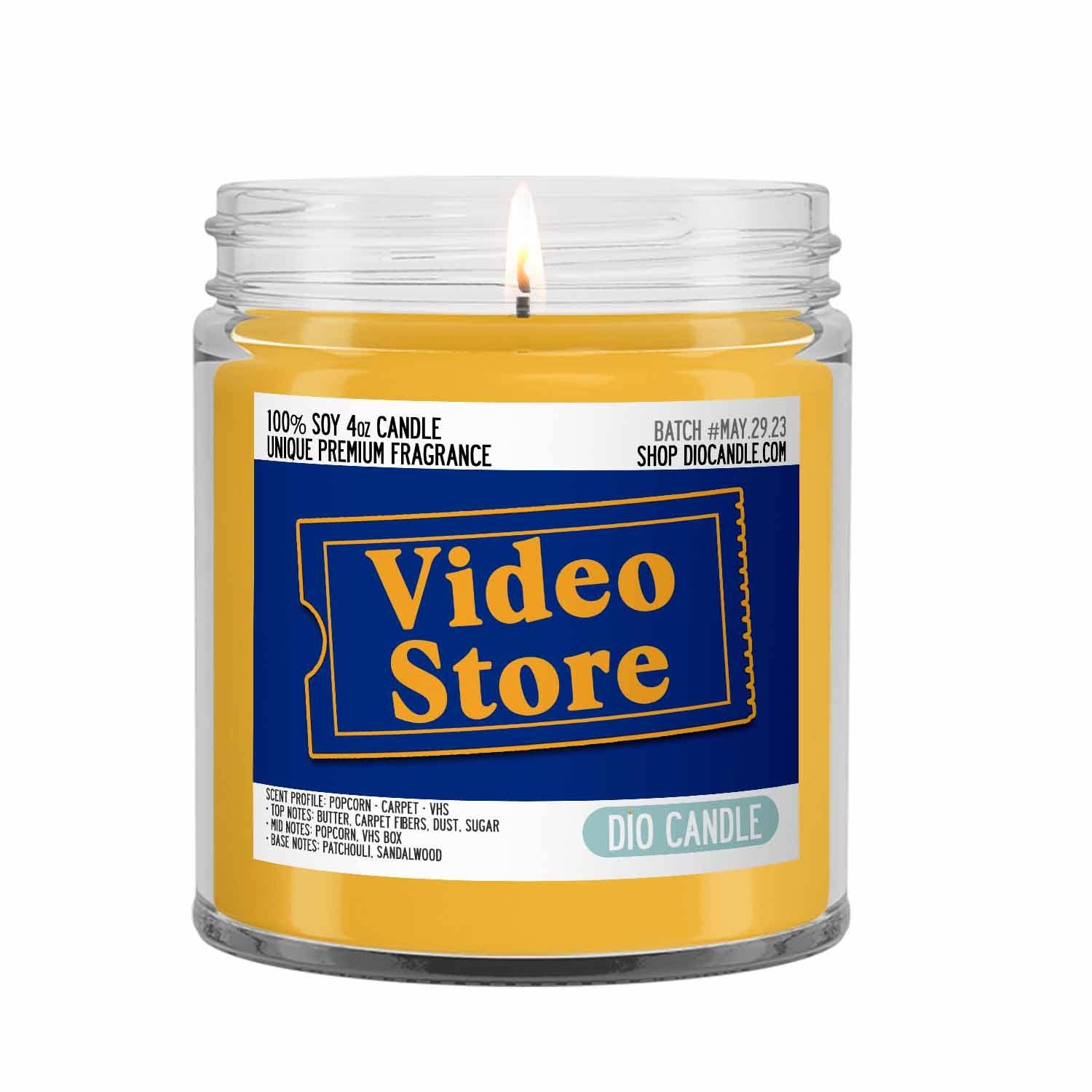 Dio Candle Company - Wholesale Jar/Filled Candle - Video Store Candle2