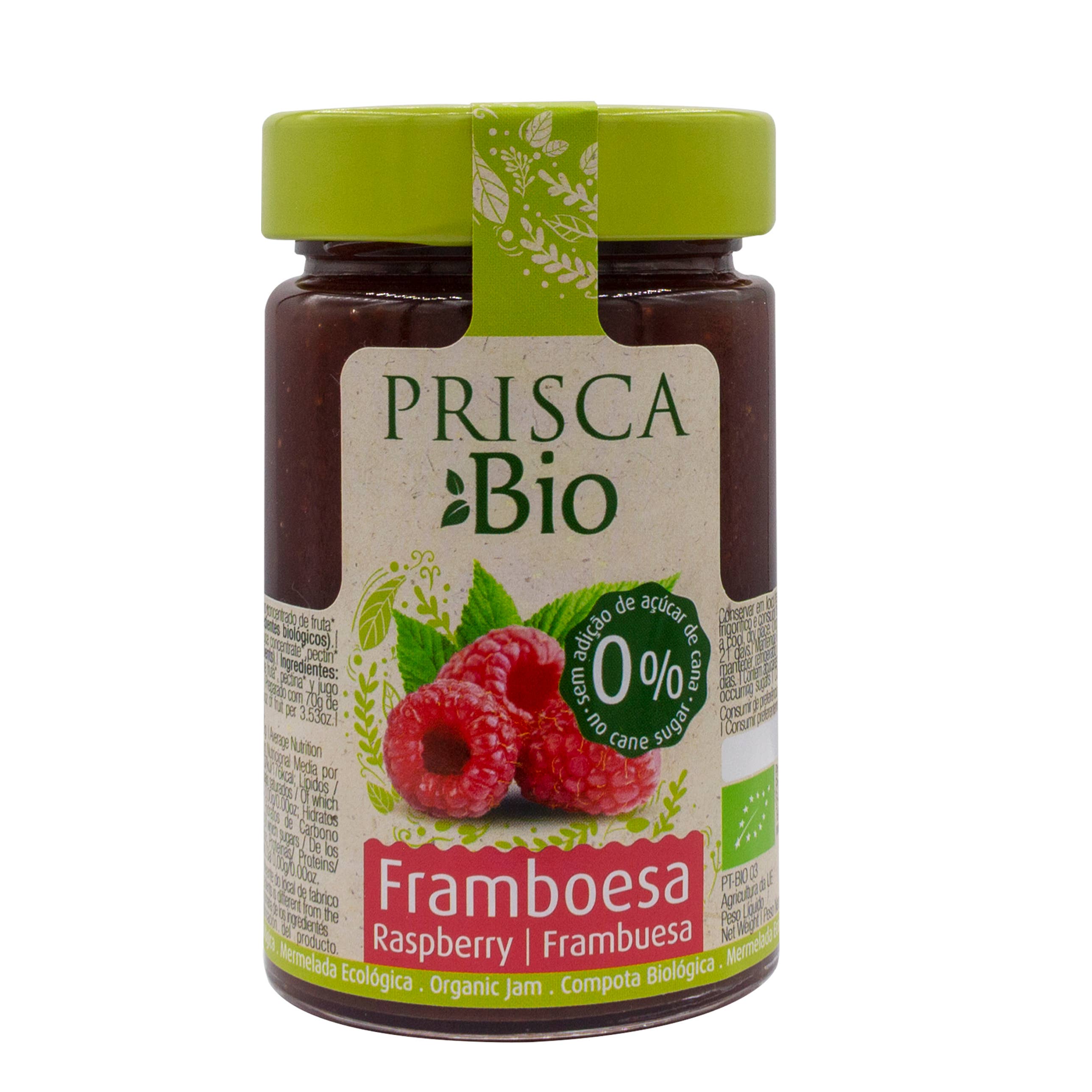 Casa da Prisca - Venta al por mayor Mermelada/gelatina - Caramelo 100% orgánico de frambuesa, frutos rojos y fresa1