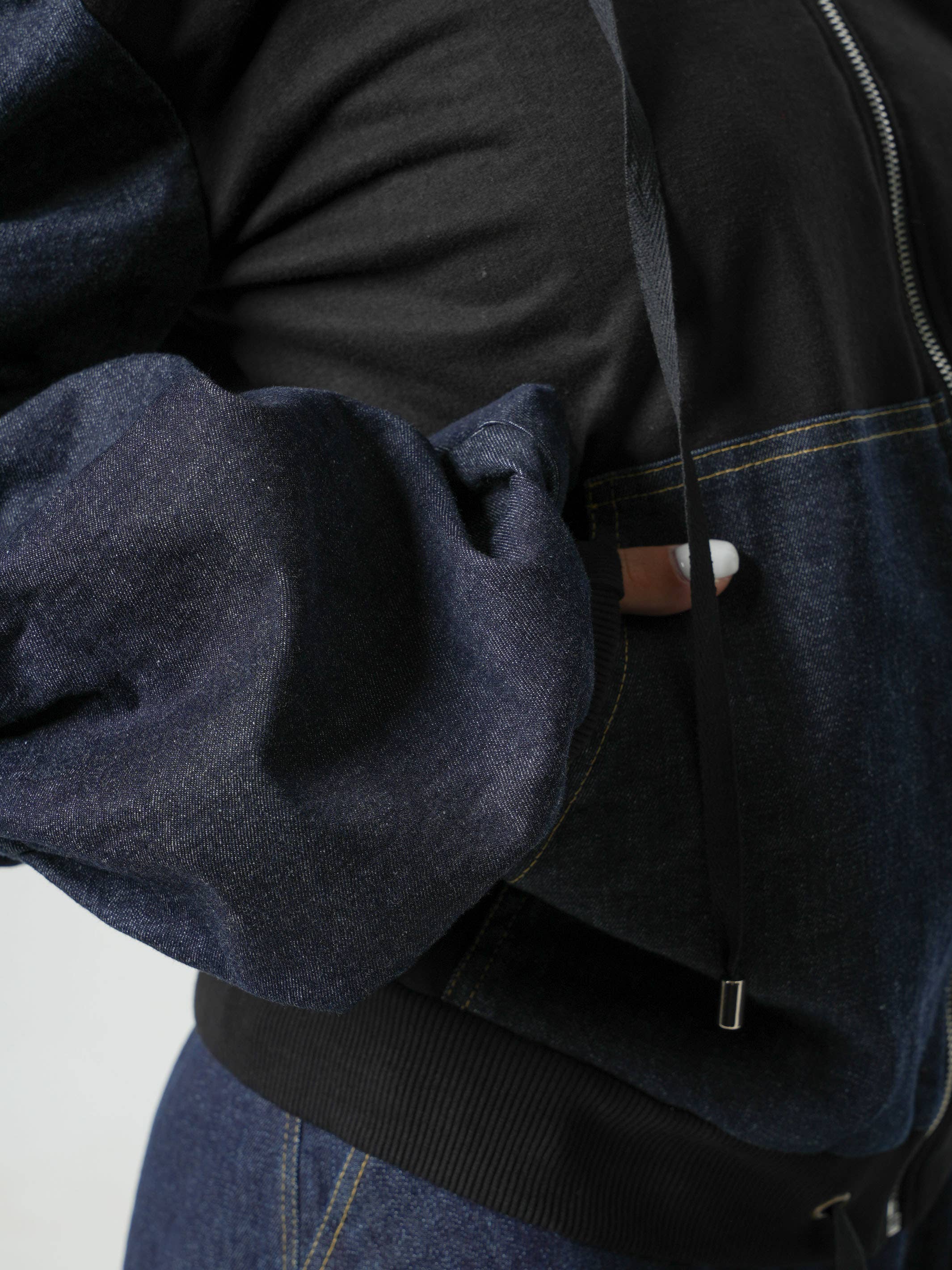 Metamorphoza - Wholesale Jacket - Women's - Denim Hooded Jacket6