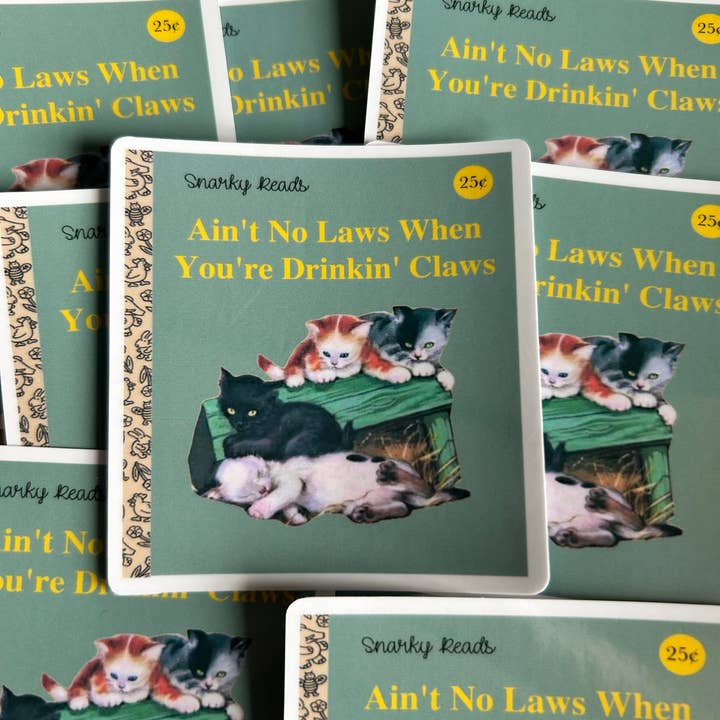 Snarky lit "Pas de lois quand tu bois des Claws" pour la vente par Lemonsgrace Designs