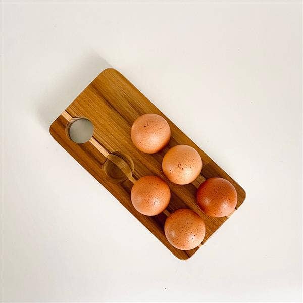 High crafty - Wholesale Egg Cup/Holder - 🥚 Dobbel Wooden Egg Holder – Handcrafted Teak (6 or 12 Eggs4
