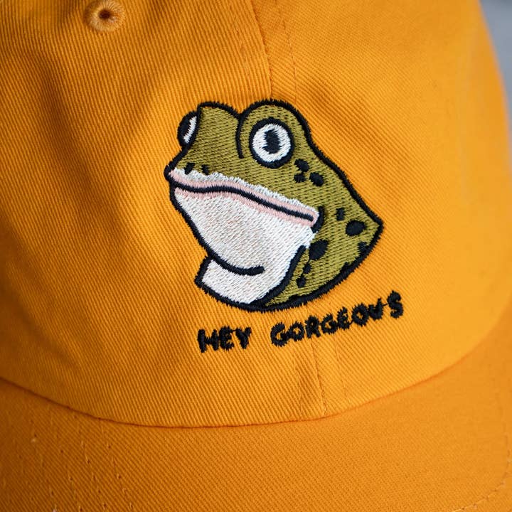 Stay Home Club - Wholesale Baseball Cap - Unisex - Hey Gorgeous Frog Hat | Embroidered Dad Hat