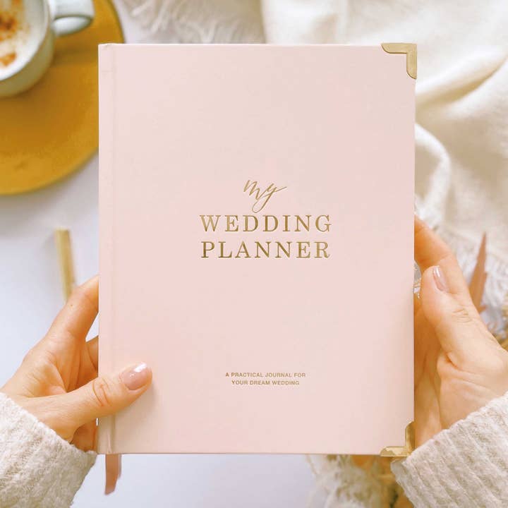 Blush And Gold Foil Luxury Wedding Planner Book With G for wholesale by Blush and Gold USA