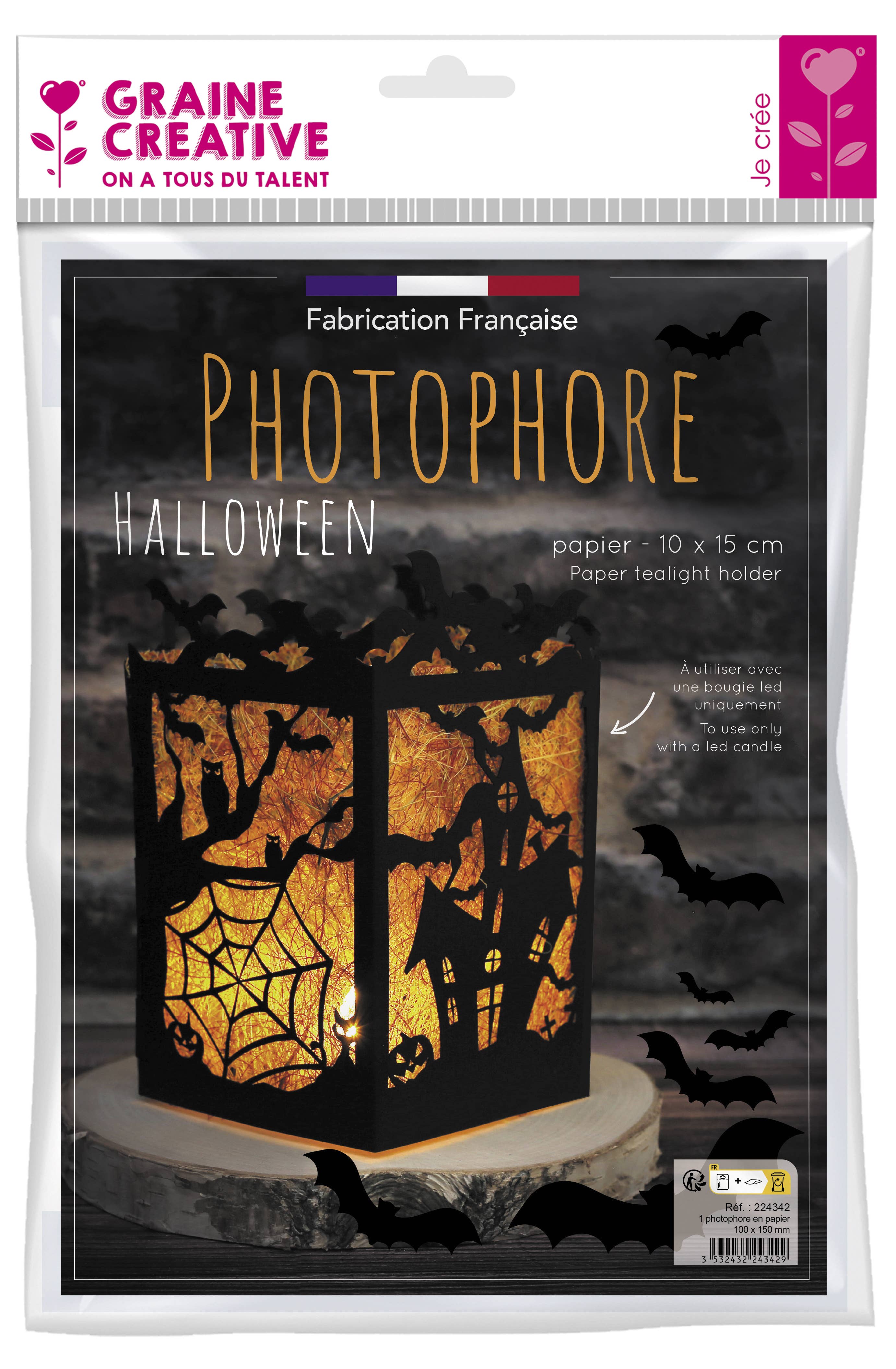 Graine Créative - Wholesale Lantern - HALLOWEEN PAPER LANTERN 150x100 mm1