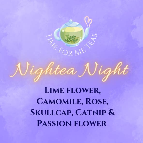 Nightea Night tin - Artisan Organic Loose Leaf Herbal Tea for wholesale by Time For Me Teas