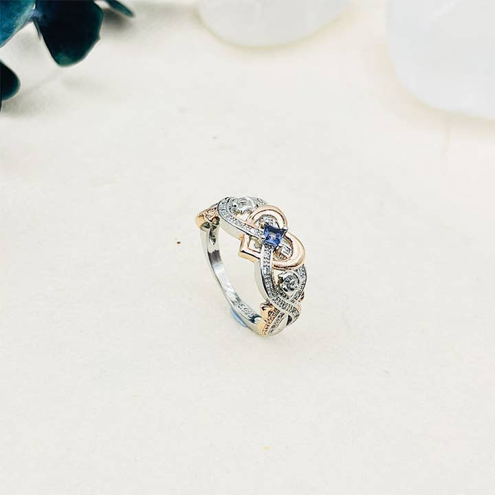 GemMeet - Wholesale Multi-stone ring - February Amethyst Birthstone Ring4