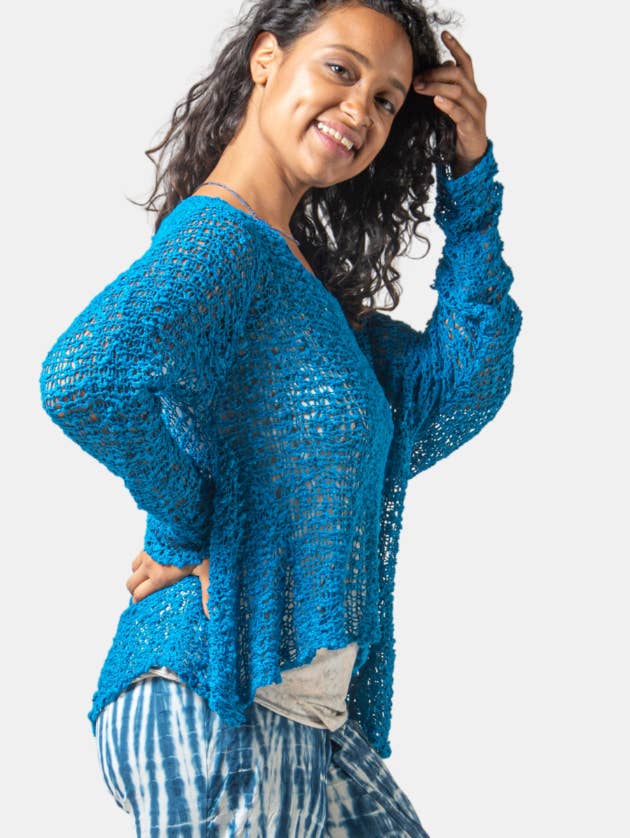 Hands To Hearts - Wholesale Tunic - Women's - Crocheted Long Sleeve Soul Warmer38