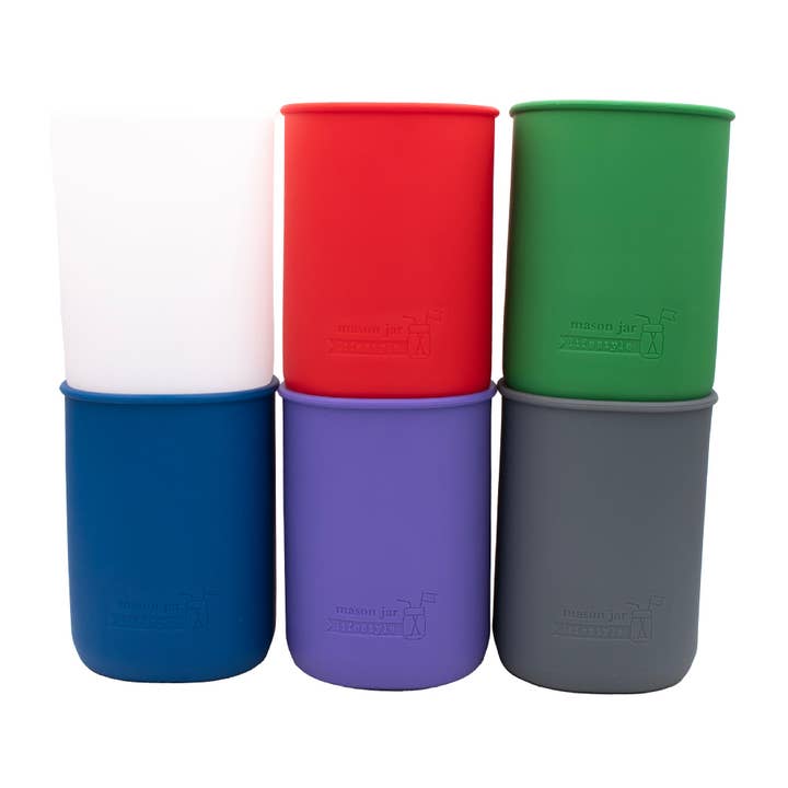 Mason Jar Lifestyle - Vente Housses de boisson - Manchon en silicone pour pots Mason d'un demi-gallon de 64 oz21