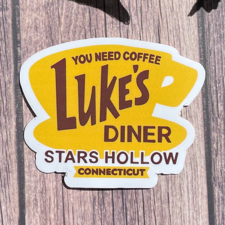 Luke's Diner: Gilmore Girls-Themed Waterproof Sticker/Magnet for wholesale by JG Sticker Shop