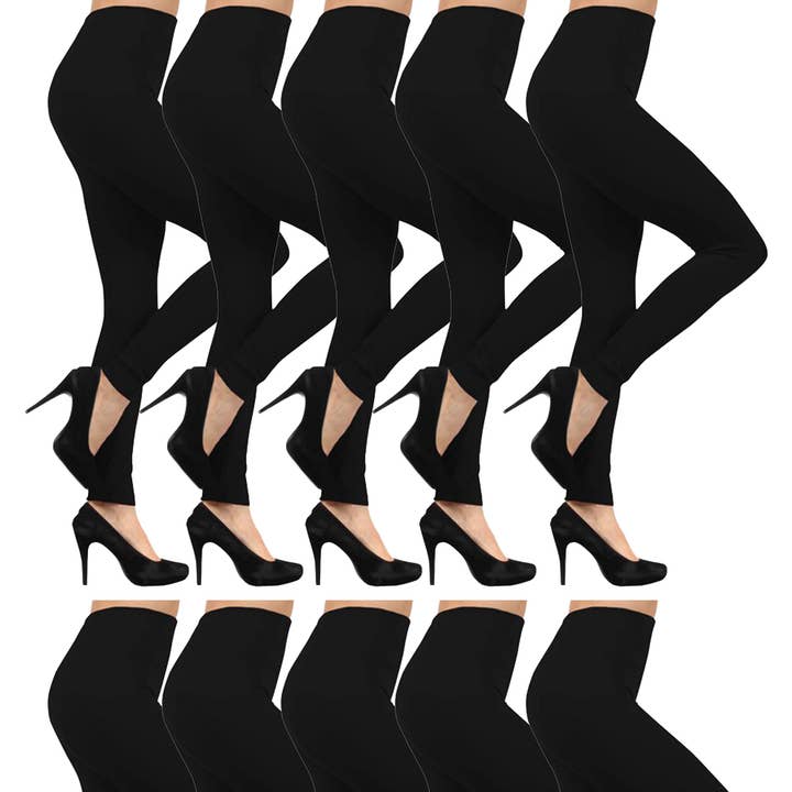 Lot de 10 leggings longs pour femmes en tissu doux pour la vente par Rope & Spurs