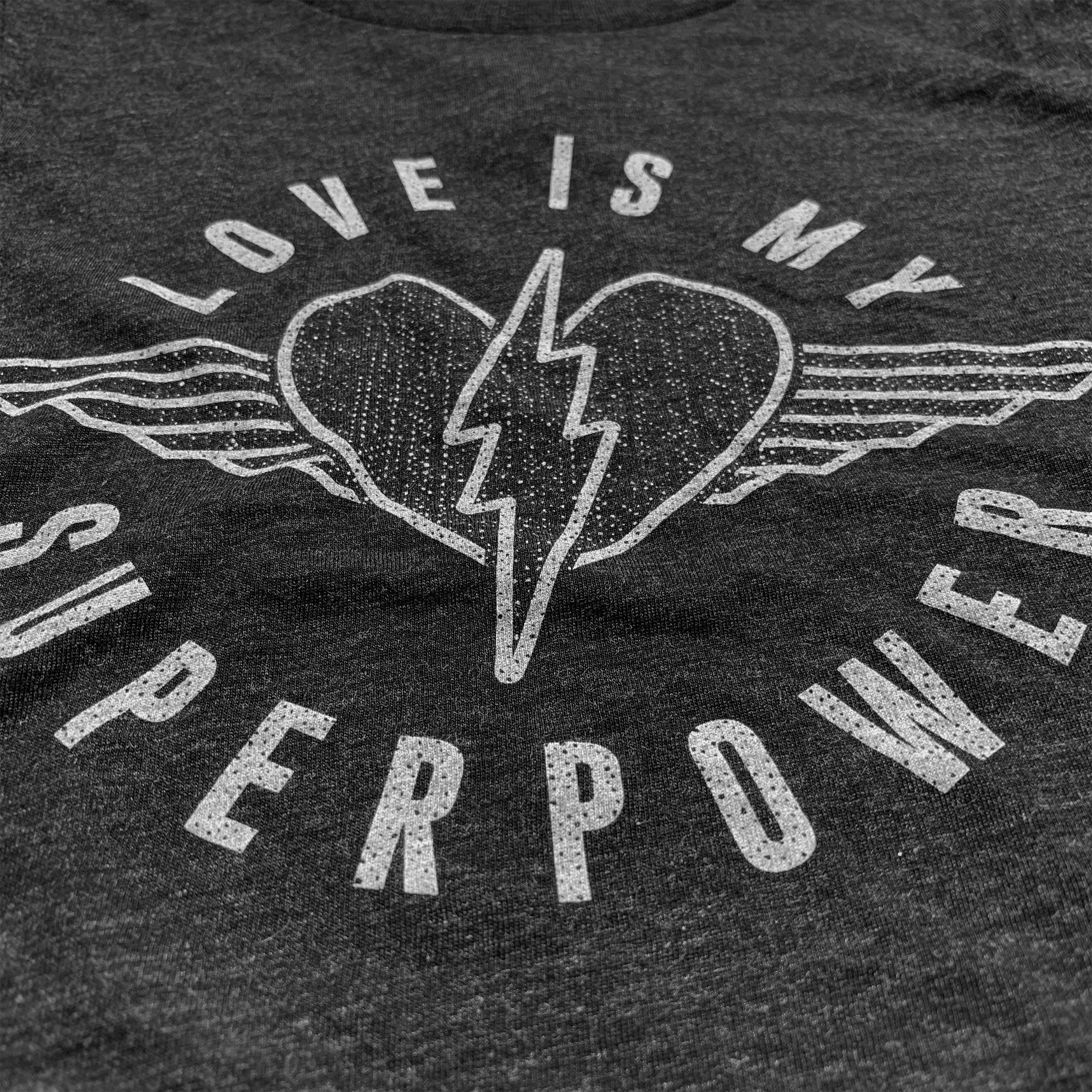 Rivet Apparel Co. - Wholesale Screen Printed T-Shirt - Kids - Love Is My Superpower Tee2