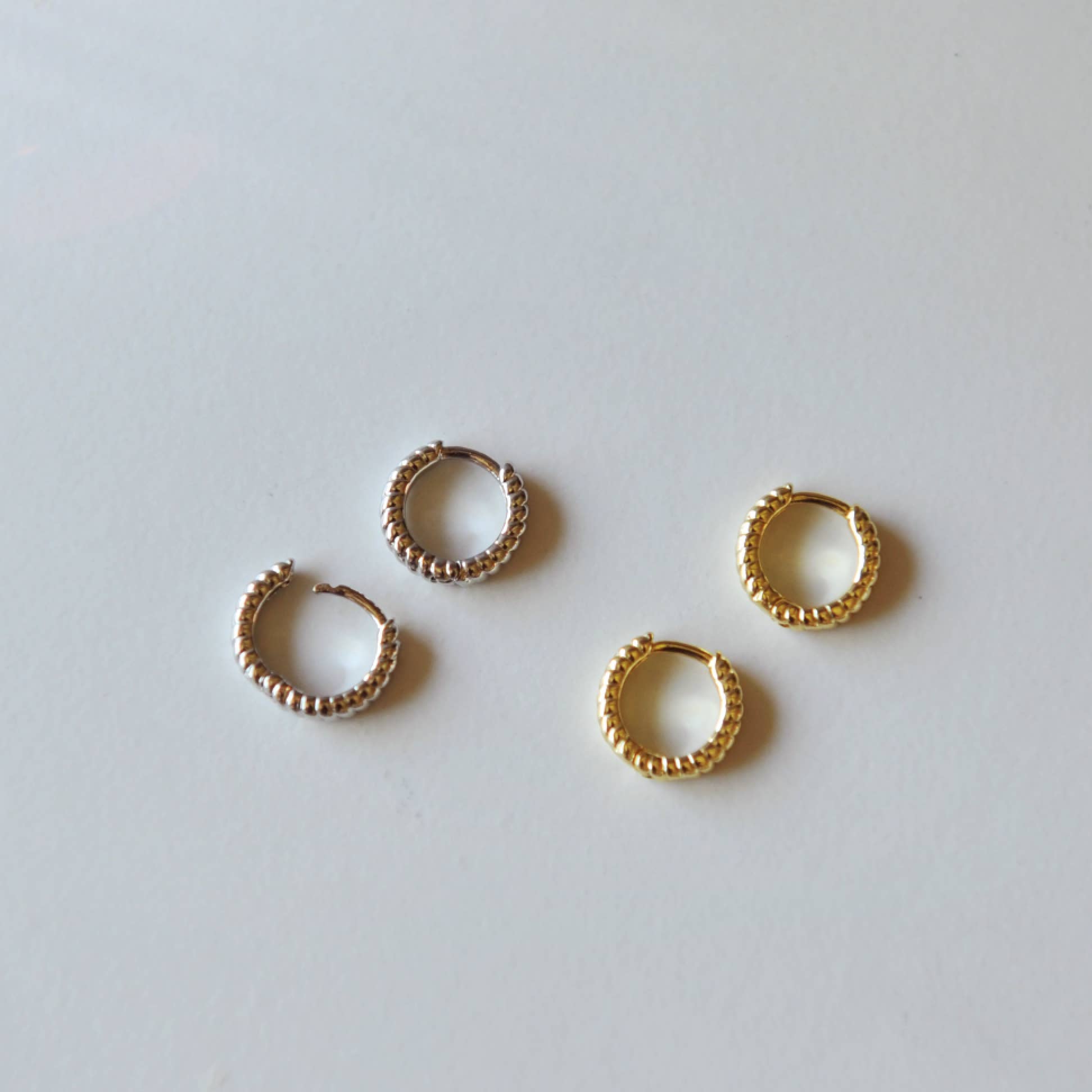 Oh So Lovely - Wholesale Huggie earrings - Kya Twisted Huggie Hoop Earrings2