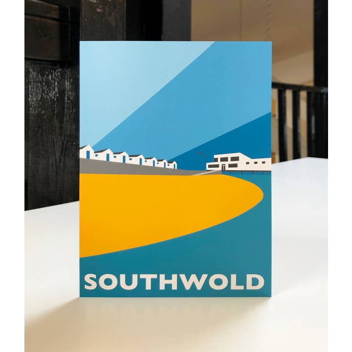 Carte de vœux Southwold pour la vente par Rebecca Pymar
