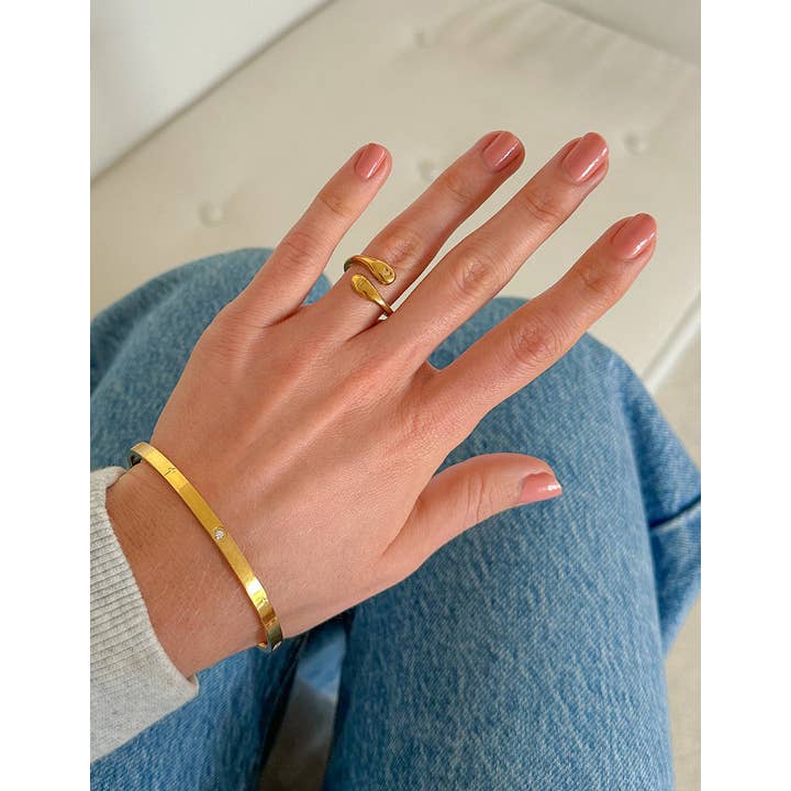 Elevated Faith - Wholesale Cuff Bracelet - Eternity Gem Cuff Bracelet2