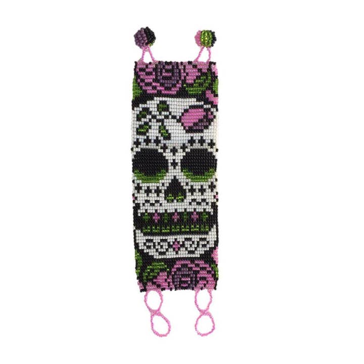 Lumily – wholesale Pärlarmband – Sugar Skull | Catrina Seed Bead Justerbart stängningsarmband2