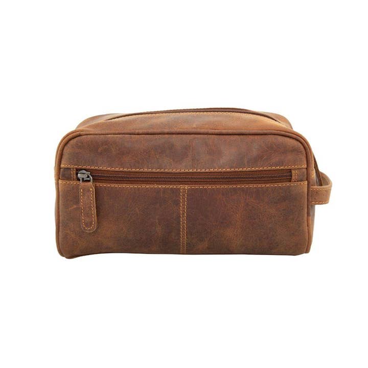 Greenwood Leather - Wholesale Toiletry Bag - Unisex - Leather Banff Toiletry Bag