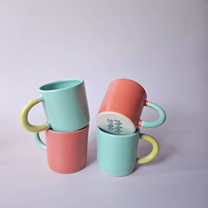 Bad Dogs Studio - Wholesale Coffee Mug - Classic Mug (Two-Toned) • Handmade Colorful Ceramic6