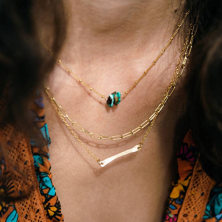 Eaarthbones Jewelry - Wholesale Link & Chain Necklace - Thin Paperclip Chain3