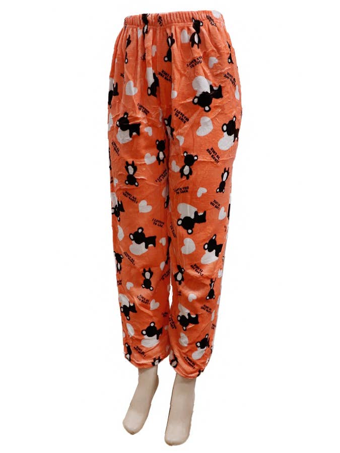 Cap Zone - Wholesale Sleepwear Bottom - Women's - Fuzzy Plush Lounge Pajama Pants4