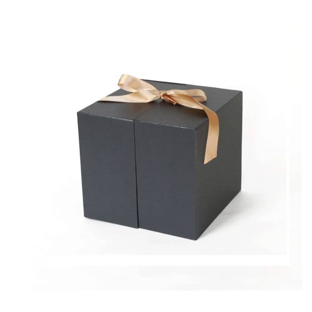 UNIKPACKAGING – Großhandel Geschenkboxen – Große quadratische Überraschungs-Blumenschachtel – mit Plastikeinsatz1