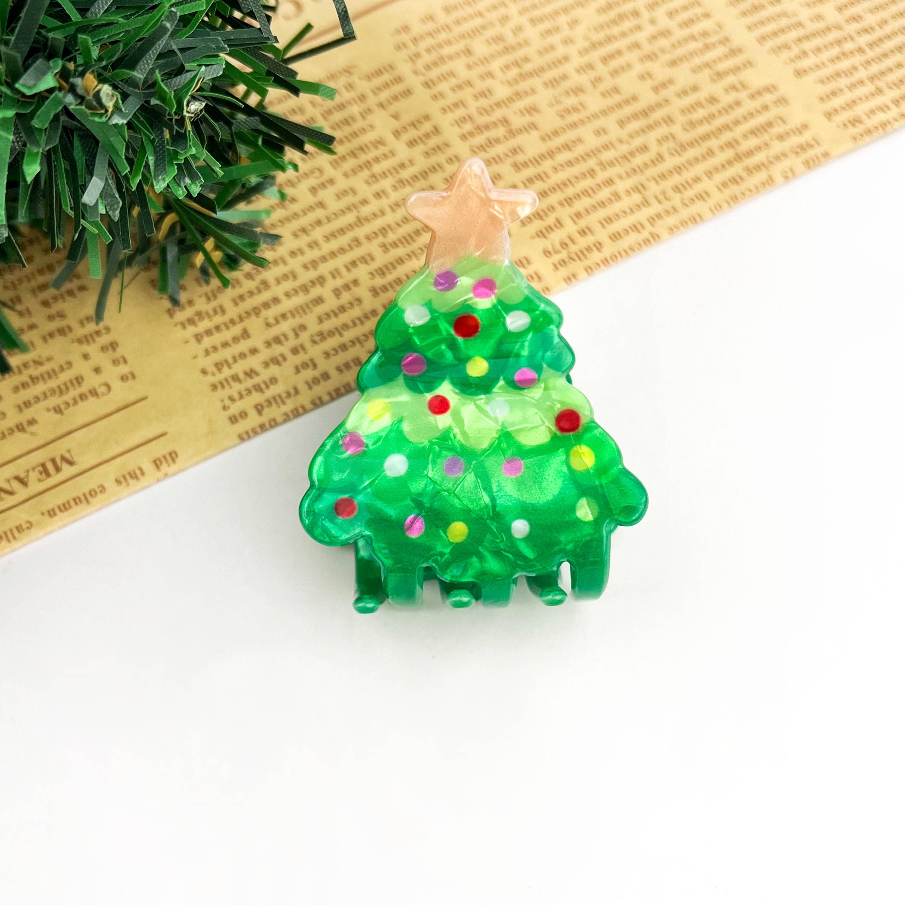 TheDivaSoap - Wholesale Hair Clip - Women's - Christmas Medium Hair Claw Clip, Snowflake & Holiday Designs3