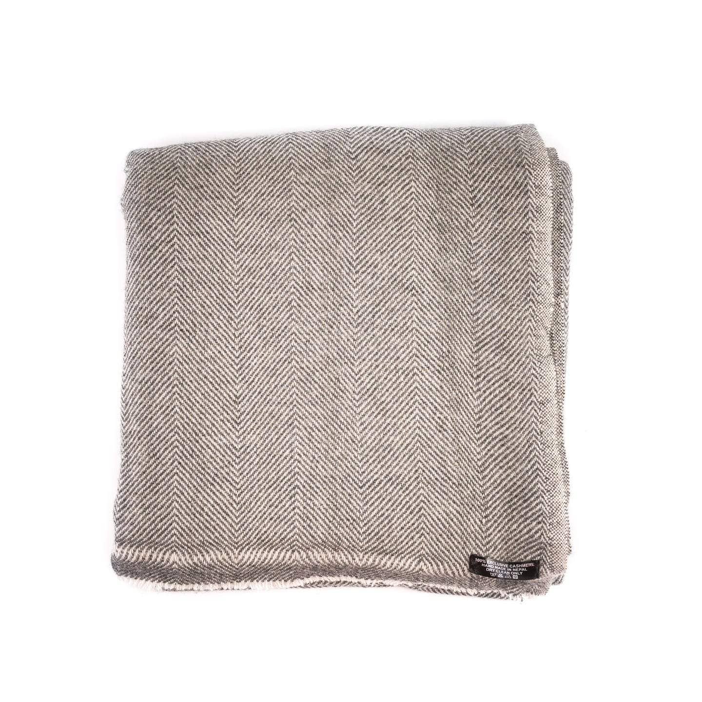 yanopurna - Vente Plaids - Plaid en cachemire gris5