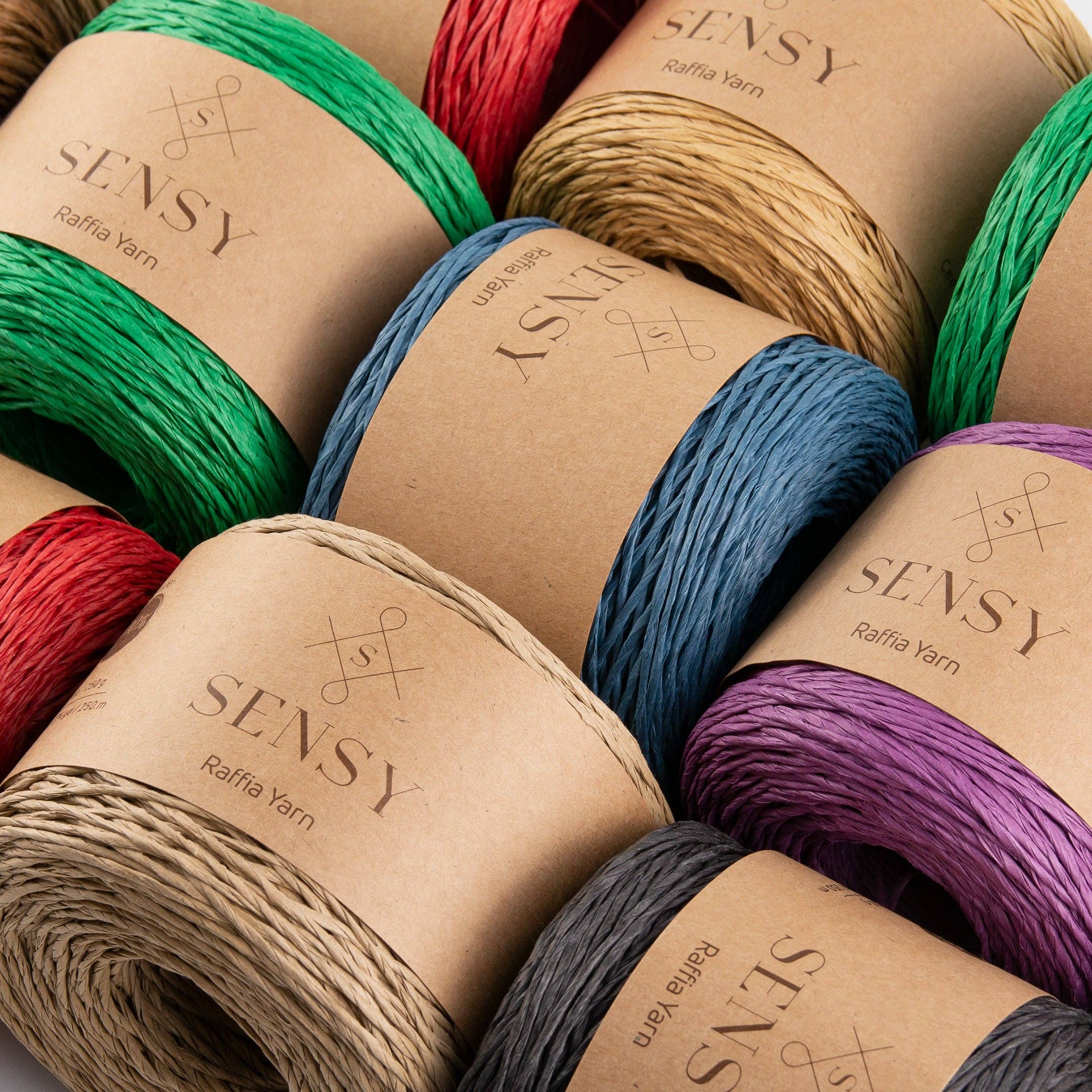 Sensy - Venta al por mayor Hilos - Sensy Hilo de rafia 100 % papel, 250 m (274 yd)12