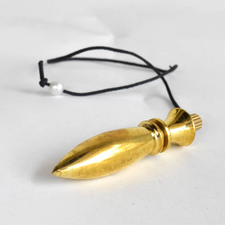 Soothing Crystals - Wholesale Meditation Supplies - Bullet Brass Pendulum Silver Metal Egyptian Pendulums4