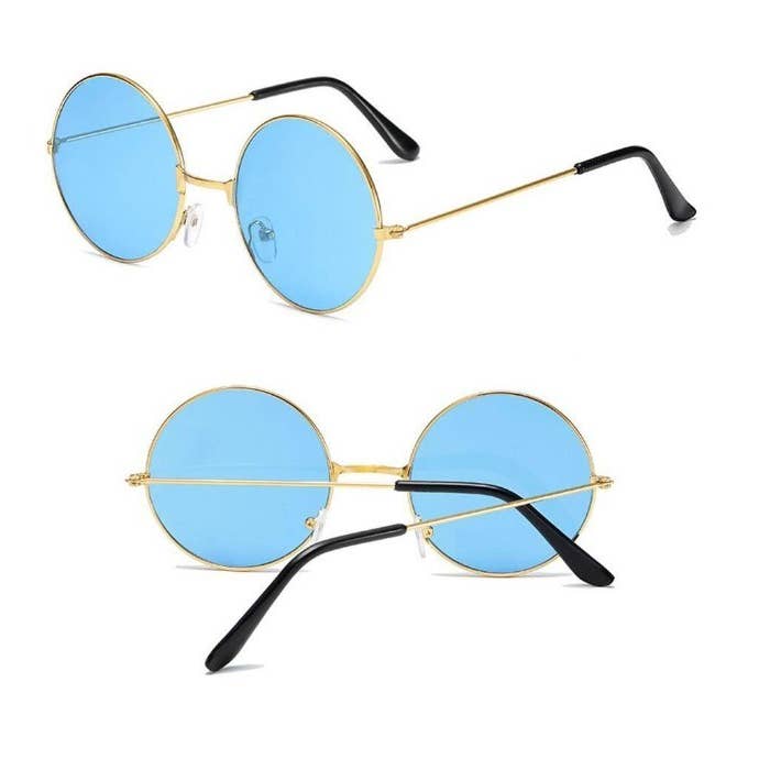 Syrrios Gifts LLC - Wholesale Sunglasses - Unisex - Retro Round Vintage Hippie Sunglasses Festival Rave Costume8