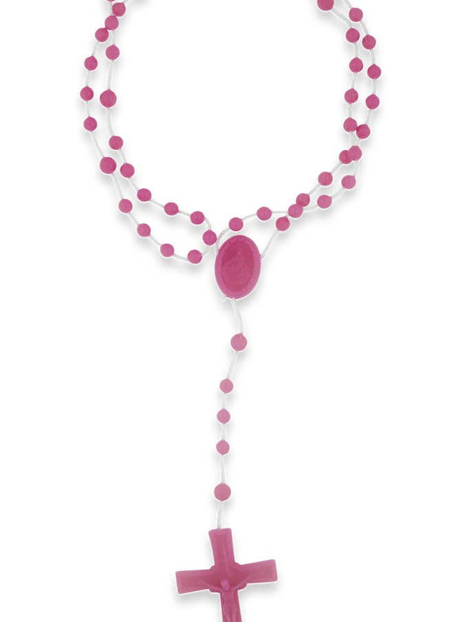 Cuentas de Rosario de Plástico Morado para venta al por mayor de Village Gift Importers