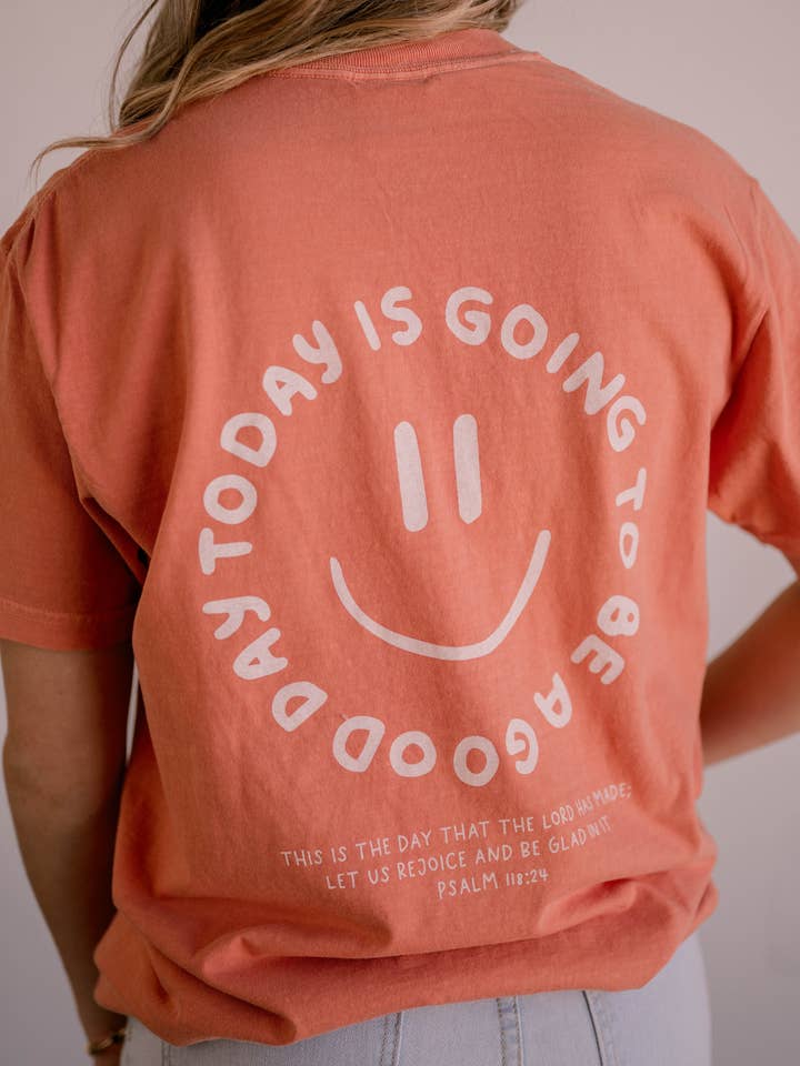 Dear Heart - Wholesale Screen Printed T-Shirt - Women's - Good Day Tee - Terracotta | Christian Tee 1