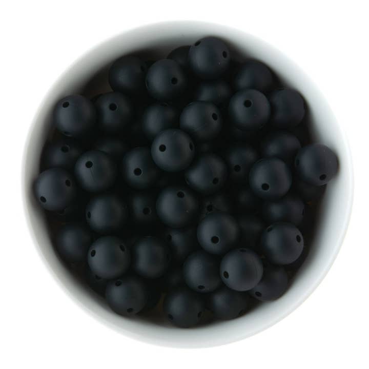 Cara & Co Silicone Craft Supply - Vente Perle - Perles rondes en silicone à double trou