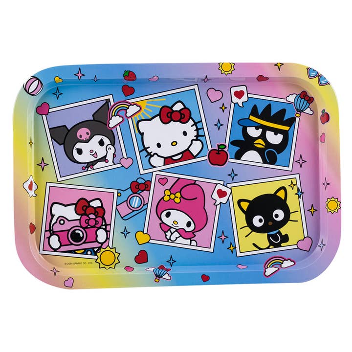 Deluxe Import Trading - Wholesale Serving Tray - Hello Kitty and Friends Rainbow Rectangular Serving Tray