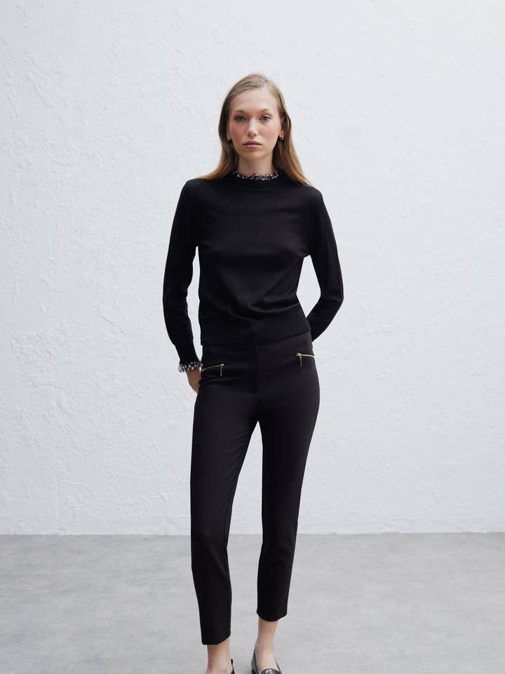 Meiles Stickad Topp för wholesale av Perspective