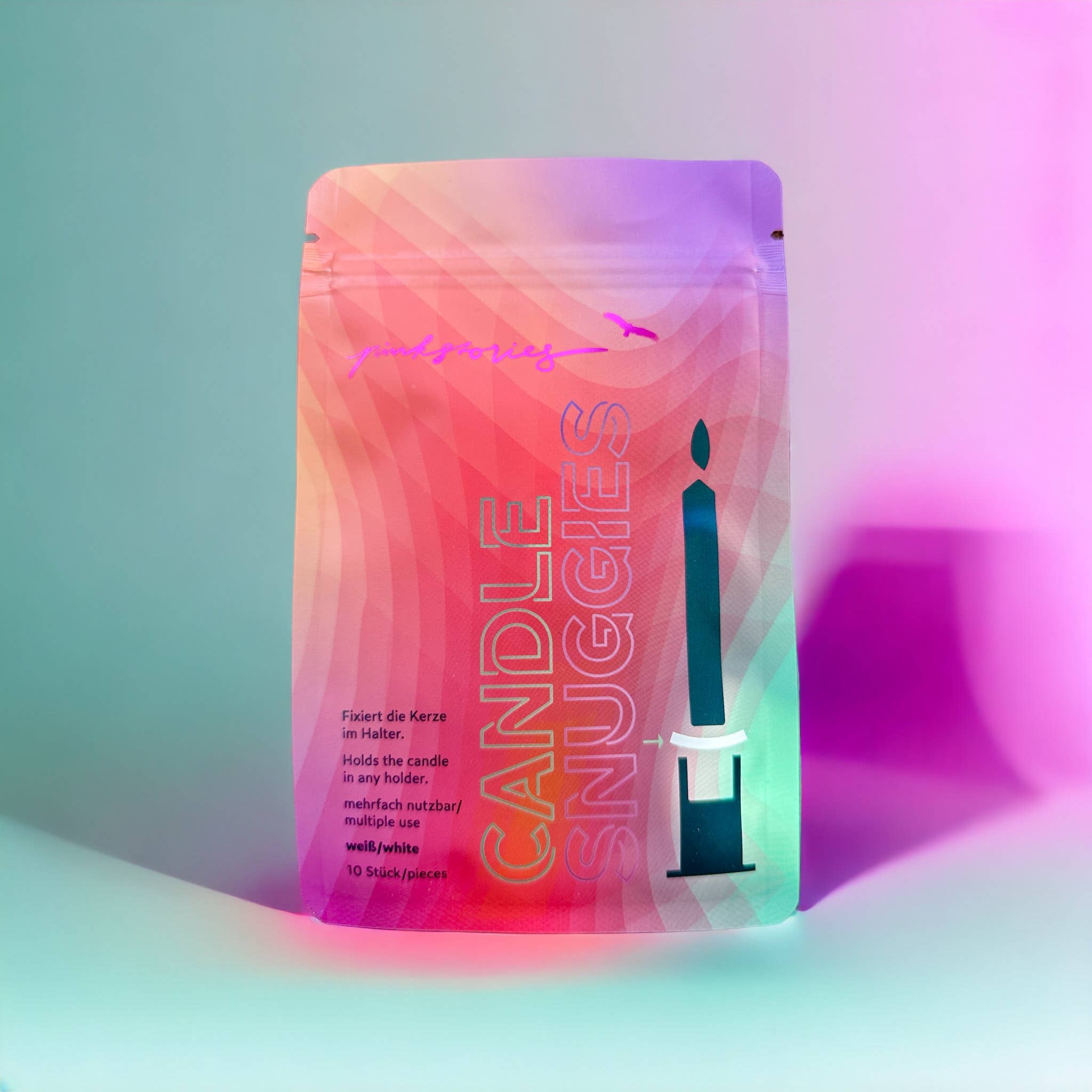 Pink Stories - Wholesale Candle holder - Snuggies white