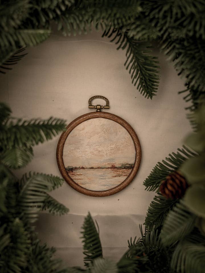 "Finding Space" Circle Ornament for wholesale by Lewa Studio