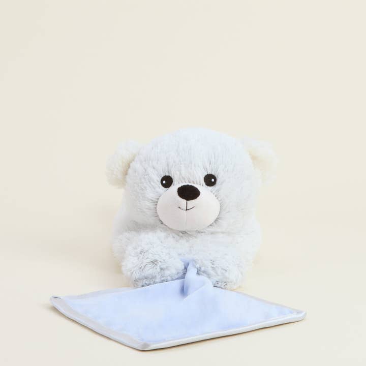 Couverture Ours Warmies Guimauve Bleue pour la vente par Warmies - Plush Toys - Lavender - Gifts - Valentines