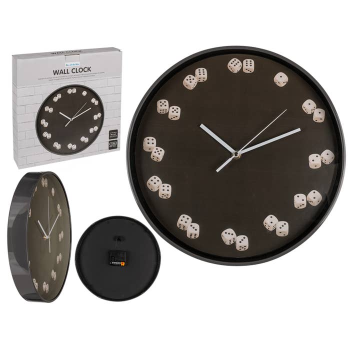 Out of the blue KG - Vente Horloges murales - Horloge murale, Dices, D : env. 30,5 cm,