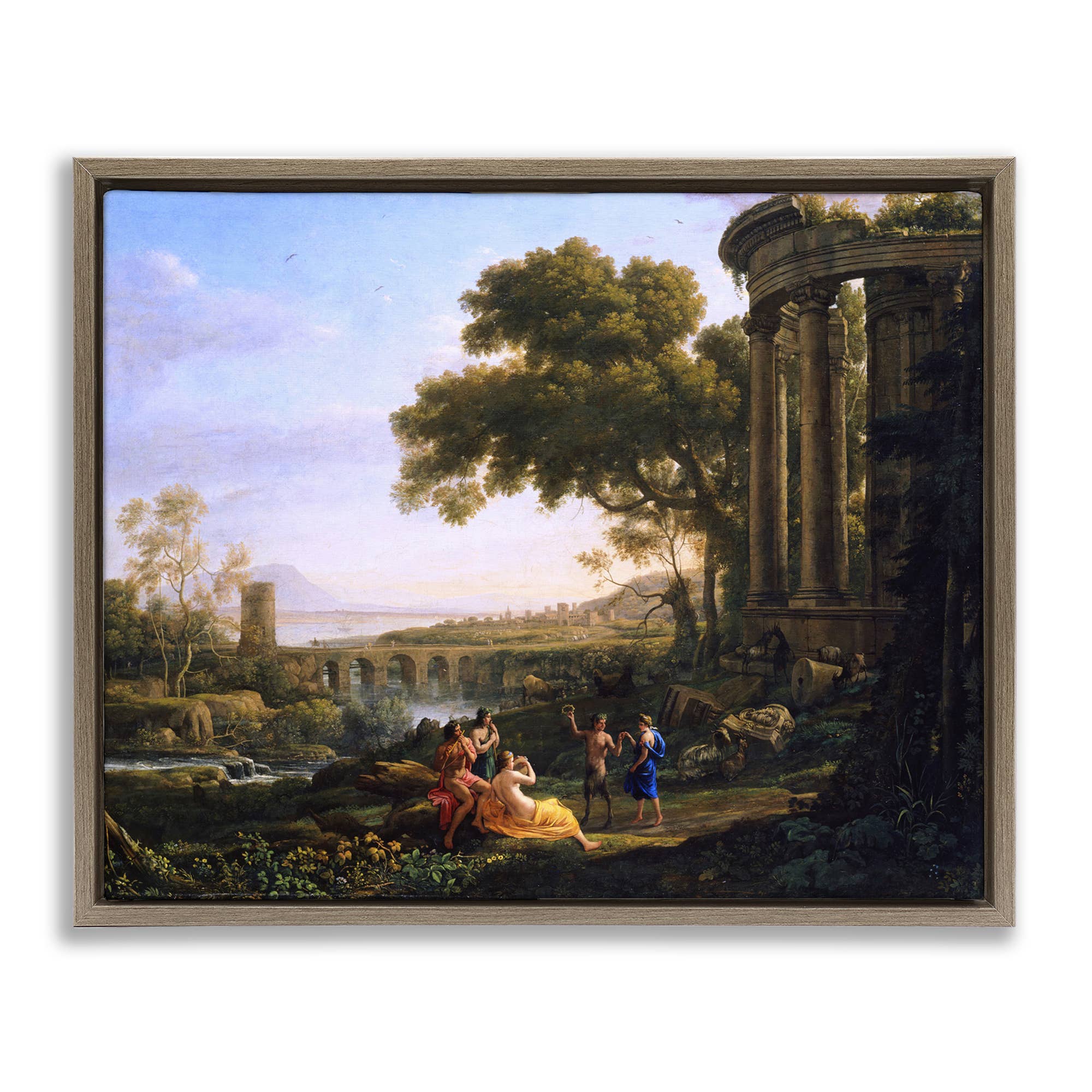 Stupell Industries - Wholesale Wall Decor - Kids & Baby - Classic Nymph & Satyr Dancing Floater Framed Art9