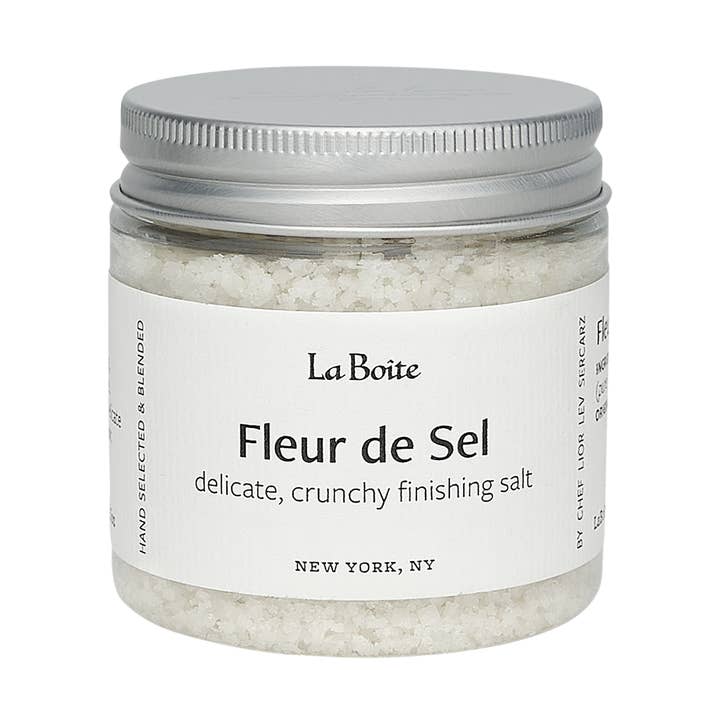 Fleur de sel - épice salée finale délicate et croquante pour la vente par La Boîte